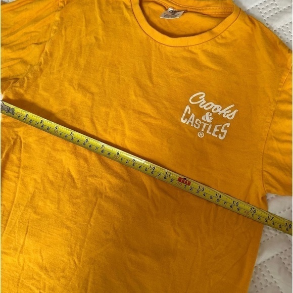 CROOKS & Castles Yellow Teen Men’s Small Preloved T-Shirt, Good Condition - Picture 7 of 8